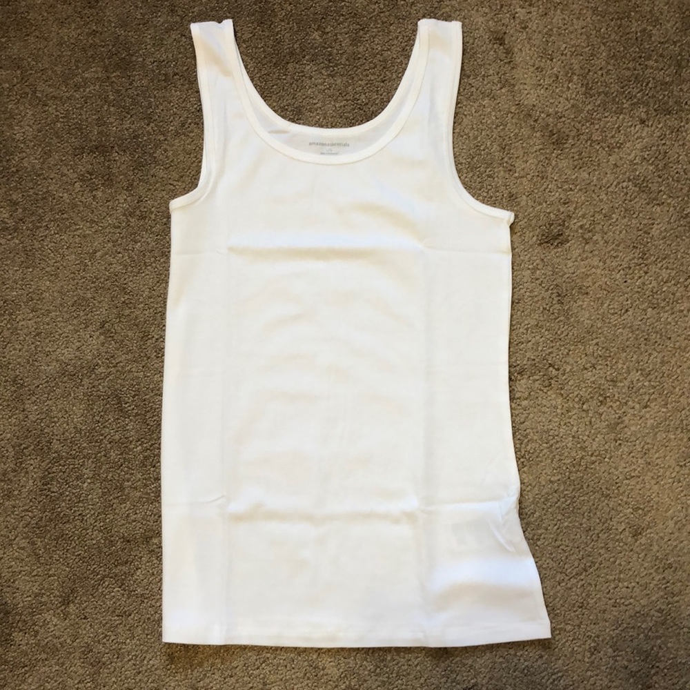 Amazon Essentials basic white tank top